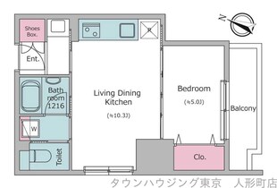 クロスレジデンス日本橋本町の物件間取画像